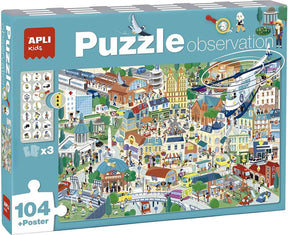 Dzieci Apli - szukaj i znajdź miasto puzzli