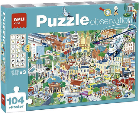 Dzieci Apli - szukaj i znajdź miasto puzzli