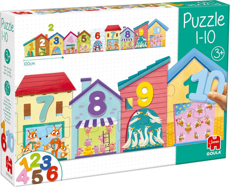 Goula jumbo - - puzzle liczące 1-10 - puzzle dla dzieci