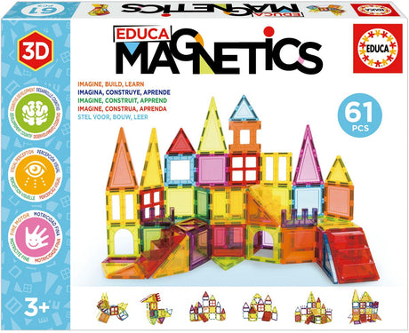 Educa - magnetyczne - płytki magnetyczne - panele magnetyczne - płytki magnetyczne - 61 sztuk