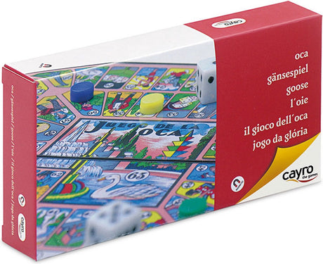 Geronimo games cayro - plansza do gęsi - wersja podróżna magnetyczna - gra planszowa - 2-4 graczy - odpowiednia od 5 lat