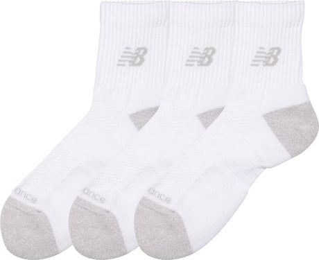 Skarpety New Balance Active Qtr 3 pary skarpet sportowych unisex - białe