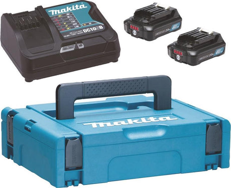 Makita 197658-5 | Zestaw startowy cxt 12v max w mbox1 (2x akumulator 2.0ah bl1021b + ładowarka dc10sb) - 197658-5