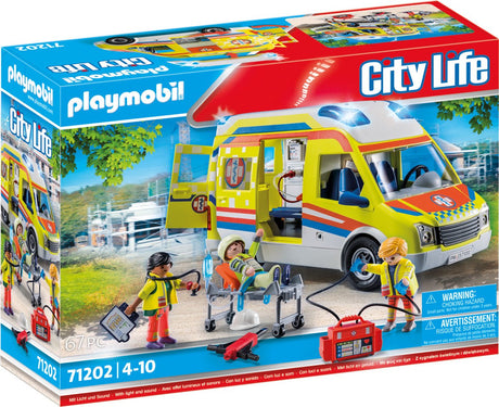 Playmobil City Life Ambulance z światłem i dźwiękiem 71202
