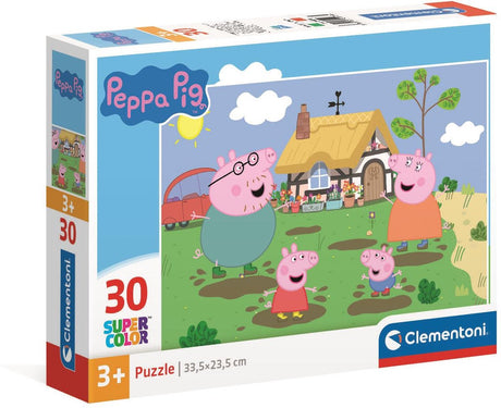 Clementoni - puzzle - 30 elementów - świnka Peppa - puzzle dla dzieci - od 3 lat