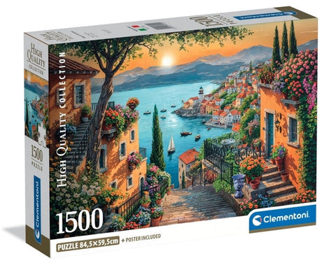 Clementoni - puzzle - 1500 elementów - kroki do portu 2025 - puzzle dla dorosłych - kolekcja wysokiej jakości