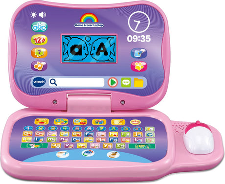 Gra edukacyjna Vtech laptop różowy - nauka komputera-laptop_edukacyjne zabawki interaktywne od 3 lat