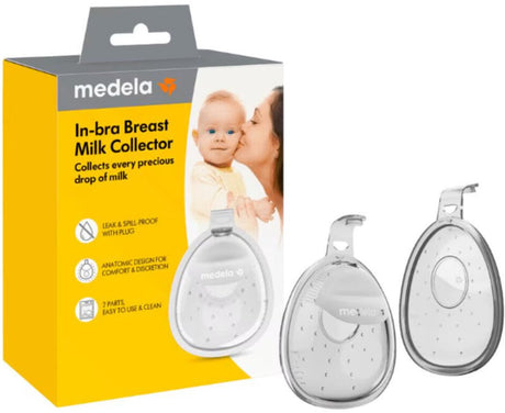 Zbieracz mleka w biustonoszu Medela - zbiera mleko z piersi - dyskretnie w biustonoszu - anatomiczny kształt - miękki silikon
