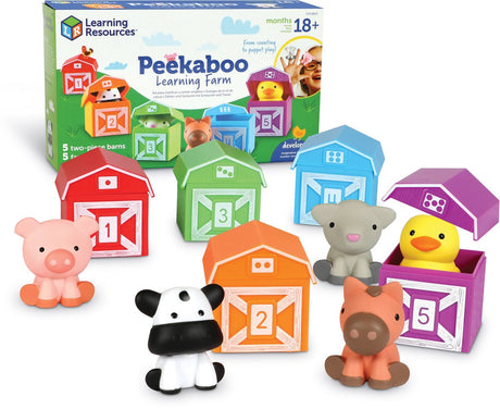 Zasoby edukacyjne Peekaboo zestaw do nauki farma - od 18 miesięcy