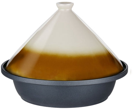 Alpina tajine pan 2.5l - tahin met keramische deksel ø30cm - pan geschikt voor inductie, keramisch, electrisch en gas - voor authentieke gerechten 3 tot 4 personen