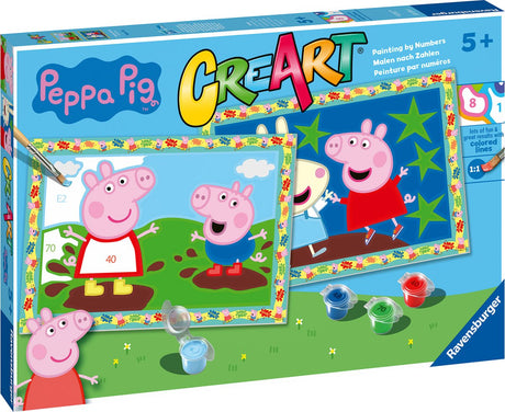 Ravensburger Creart Świnka Peppa - farba po numerze dla dzieci