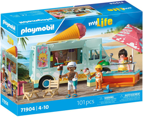 Playmobil my life ciężarówka z lodami i sklepem surfingowym - 71905