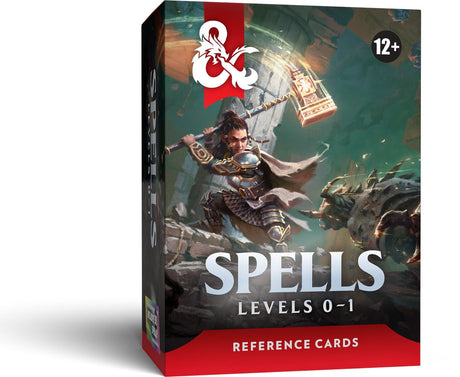 Dungeons dragons reference cards - spells (levels 0-1)