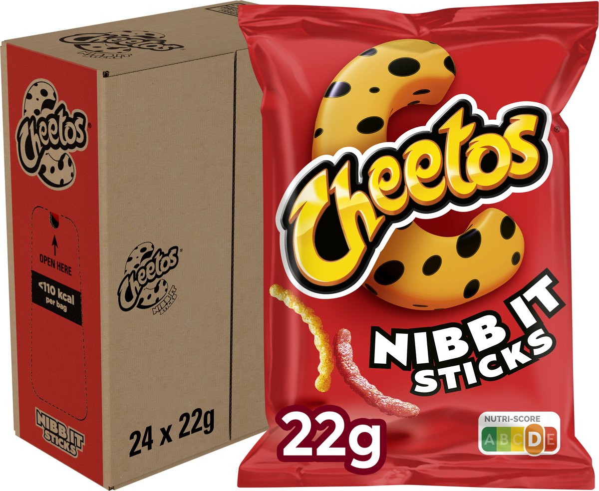 Cheetos Nibb-it sticks naturalne - chipsy - 24 x 22 gramy