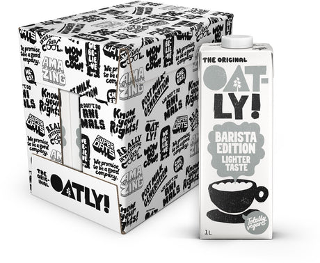 Owsianka! owies owsiany barista lżejszy smak edycja - 6 sztuk - (6l) - mleko roślinne o przedłużonej trwałości - barista lżejszy smak - opakowanie wartościowe
