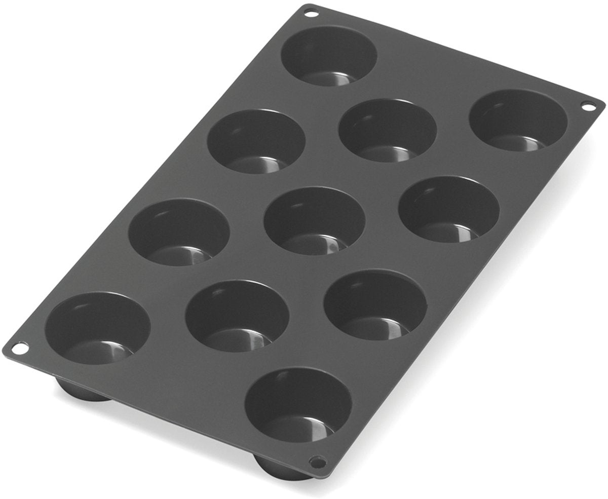 Lékué bakvorm - 11 mini muffins - siliconen - black