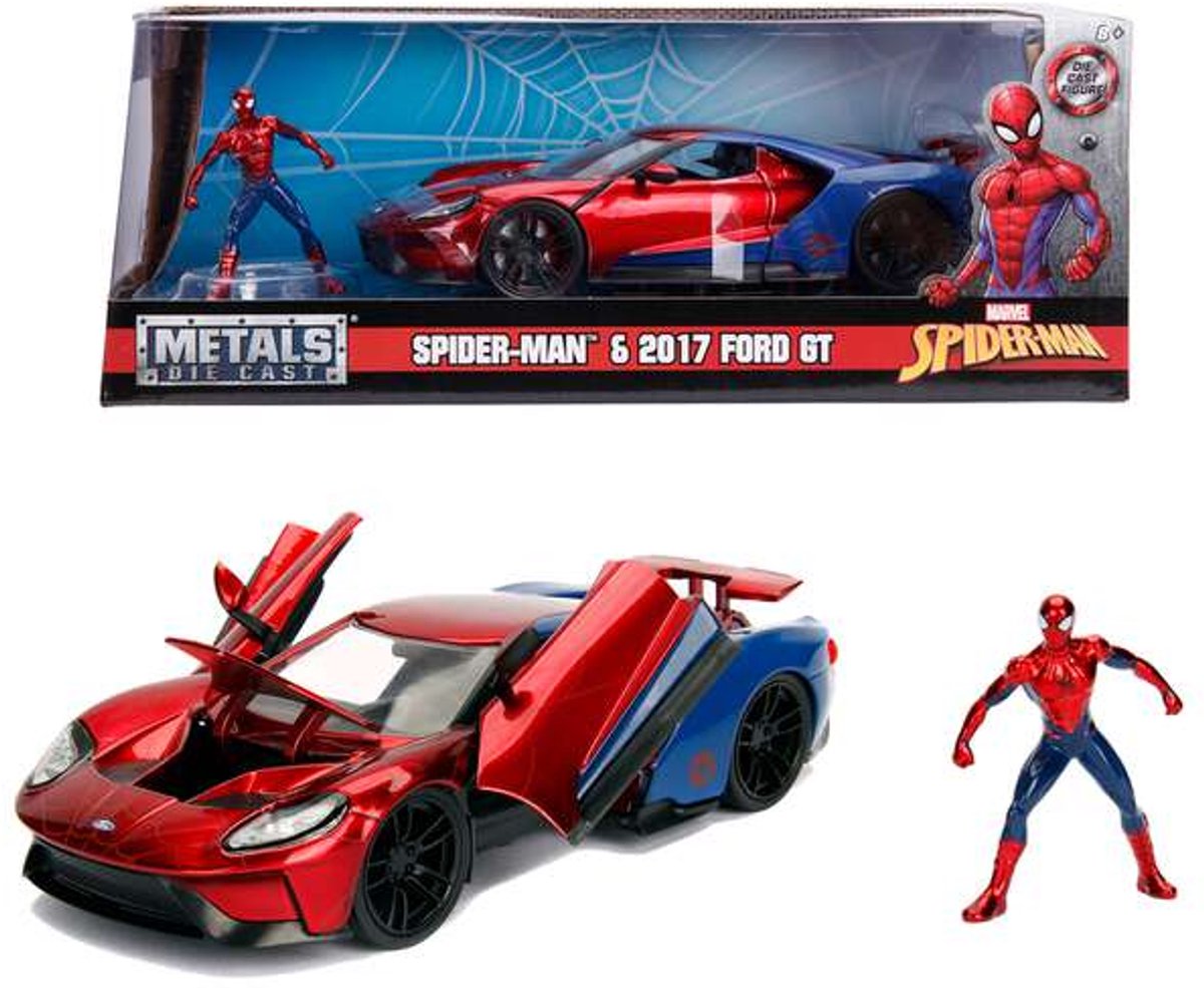 Zabawki Jada - Marvel Spiderman 2017 Ford GT 1:24 - 9399725314r00