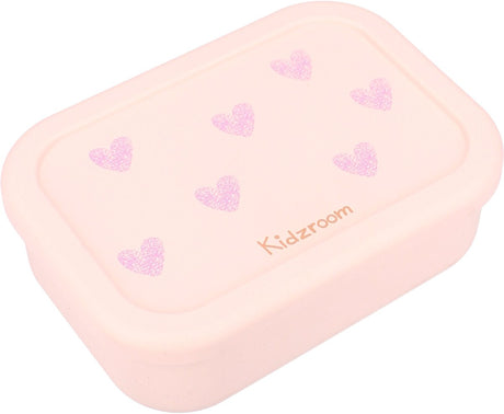 Pudełko na drugie śniadanie Kidzroom magiczne łąki - 1,2 l - 6 x 17 x 12 cm - różowy - serca