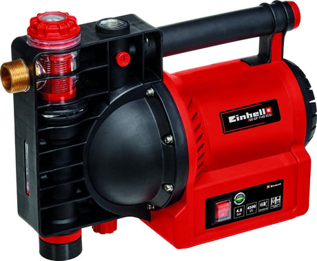 Elektryczna pompa ogrodowa Einhell ge-gp 1145 eco - 1100 w - 4500 l h - 4,8 bar - max. wysokość podnoszenia: 48 m - max. wysokość ssania: 8 m