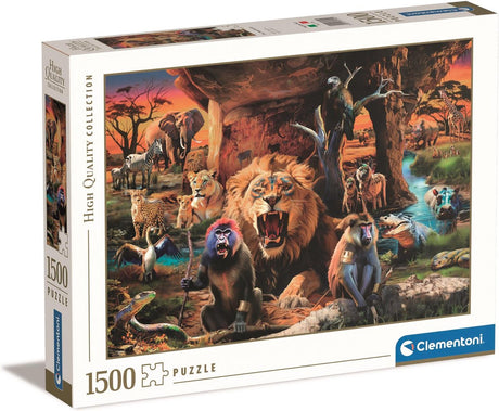 Clementoni - puzzle - 1500 pieces - animal theme - puzzle for adults - high quality collection
