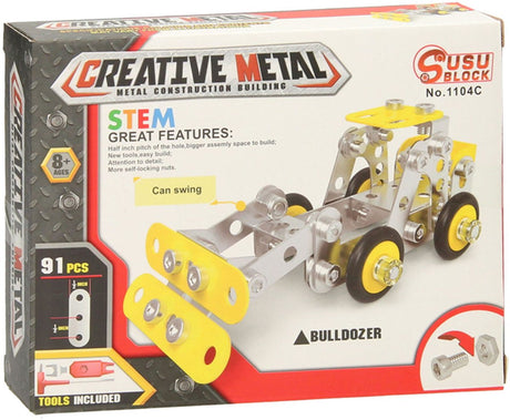 Lobbes metalen bouwpakket constructie bulldozer
