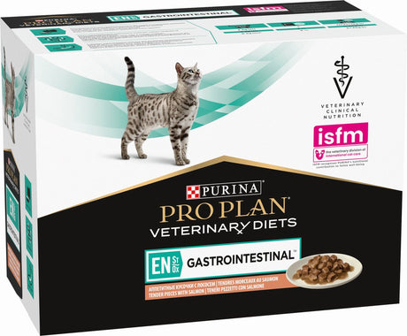 Pro plan diety weterynaryjne dla kotów i przewodu pokarmowego 10x85 g - karma dla kotów - łosoś