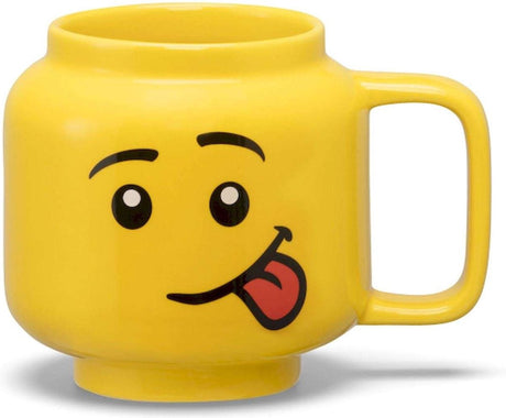 Lego - ceramiczna głowa do kubka głupia 255 ml - ceramika - żółta