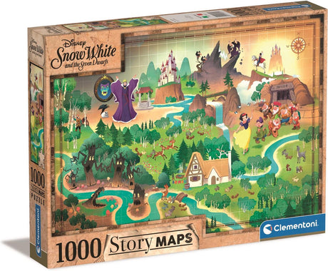 Clementoni - puzzle - 1000 elementów - mapa historii Królewny Śnieżki