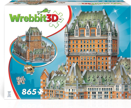 Puzzle 3d Wrebbit - zamek frontenac - 865 elementów - zestaw konstrukcyjny.