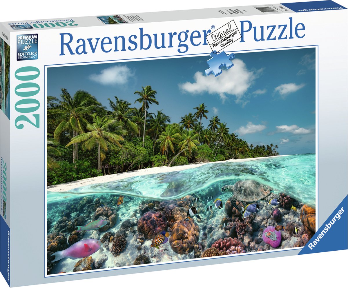 Puzzle Ravensburger nurkowanie na Malediwach, 2000 elementów.