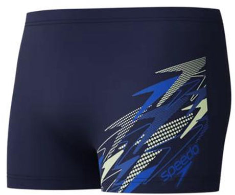 Męskie kąpielówki sportowe Speedo medley logo Aqua Short - granatowe