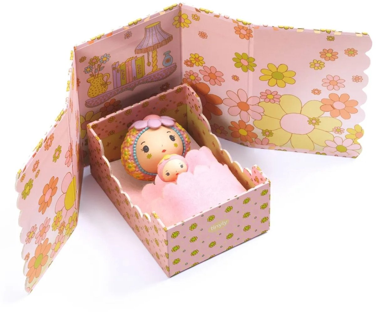 Djeco tinyly Rose tinyroom - miniaturowe zabawki do sypialni.