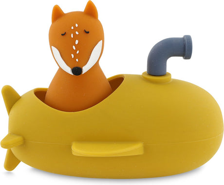 Zabawkowa łódź podwodna Trixie - Mr. Fox - silikonowe zabawki do kąpieli - od 12 miesięcy
