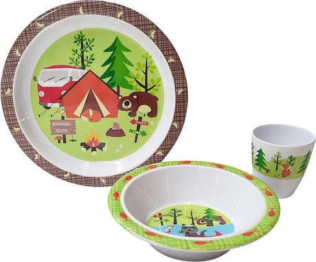 Zastawa stołowa Gimex Kids - Adventure - 3-częściowa