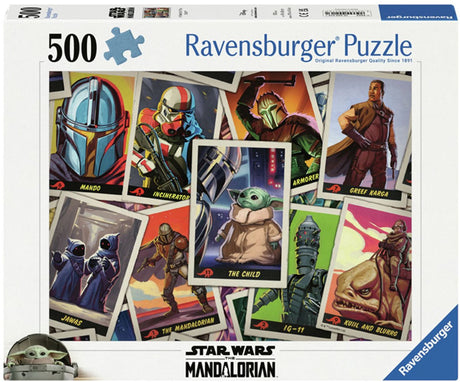 Puzzle Ravensburger Gwiezdne Wojny Mandalorian Dziecko 500 elementów film.
