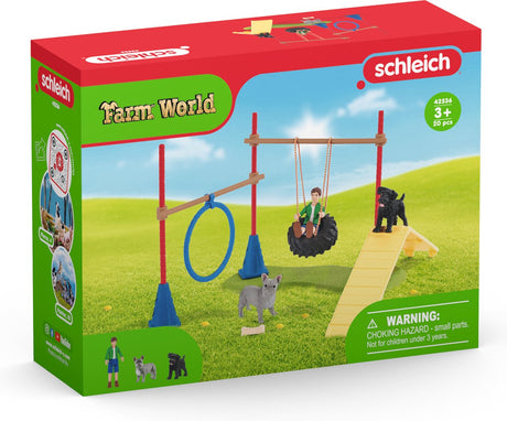 Schleich Farm World - zabawa dla psów - zestaw figurek - zabawki dla dzieci dla chłopców i dziewcząt - od 3 do 8 lat - 18 części