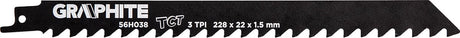Grupa topex graphite - brzeszczot szablasty - 228mm - 3tpi - do różnych materiałów
