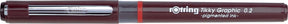 Rotring tikky graphic-viltstift fineliners | 0,20 mm | zwarte inkt