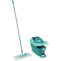 Wycieraczka do podłóg Leifheit profi xl - kompletny system - micro duo - z kółkami - szerokość wycierania 42 cm - wiadro 8 litrów