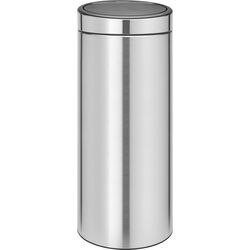 Kosz na śmieci Brabantia Touch Bin - 30 litrów - stal matowa, odporna na odciski palców