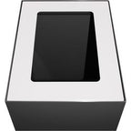 V-part deksel 31191178 gegalvaniseerd staal, gepoedercoat wit