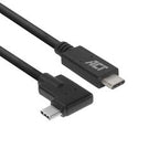 Kabel połączeniowy Act USB 3.2 gen1 c męski - c męski (kątowy) 1m