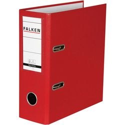 Ordner falken a5 80 mm karton, pp (polipropylen) krajobraz czerwony 11285657