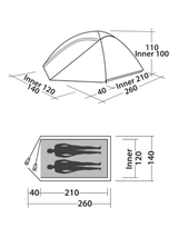 Easy Camp Meteor 200 namiot - zielony