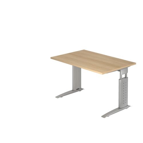 Biurko Bacha us12 Hammerer vus12.e.s dąb, srebrne 120 x 80 cm