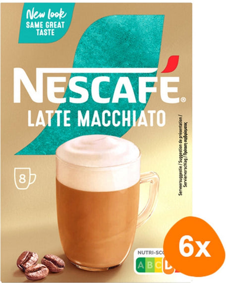 Kawa rozpuszczalna Nescafé latte macchiato - 6 pudełek x 8 torebek