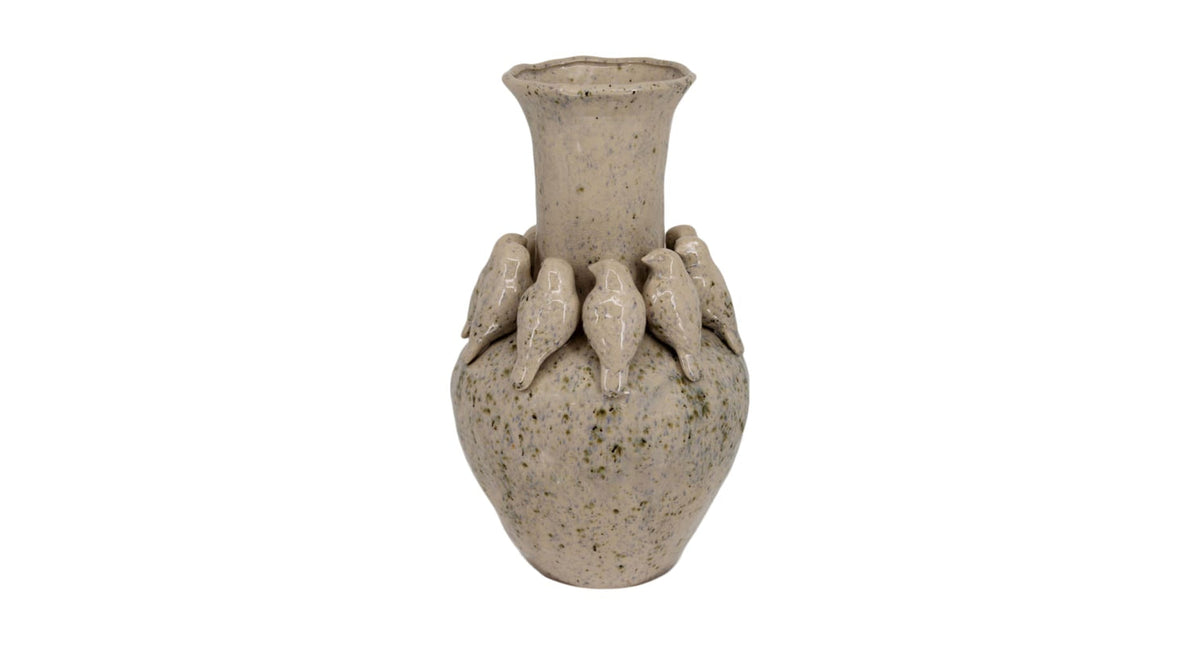 Vase ceramic 22x22x41cm mixed colors