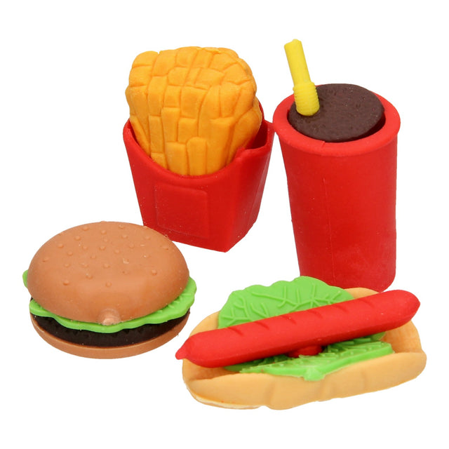 Gumki do fast foodów Duckiez, 4 szt.