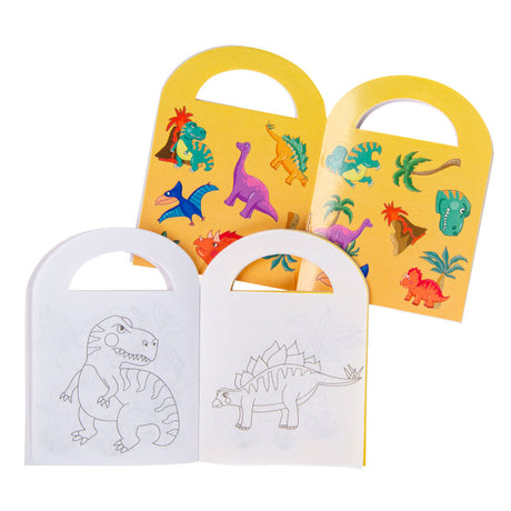 Kolorowanka Duckiez z naklejkami z dinozaurami