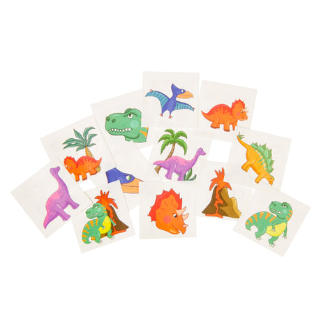 Duckiez tatuaże dinozaurów, 12 szt.